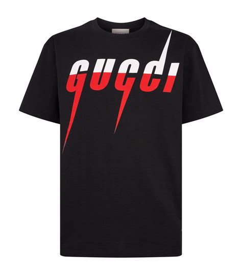 black gucci shirt men|gucci t shirt price men.